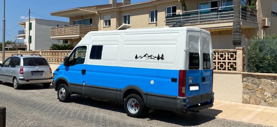 Alquiler 2 plazas CamperVan L3/H2 Iveco en Mallorca