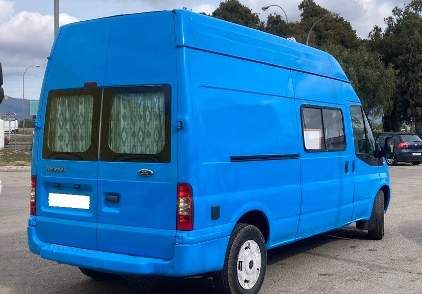 Alquiler 2 plazas CamperVan L3/H2 Azul en Mallorca