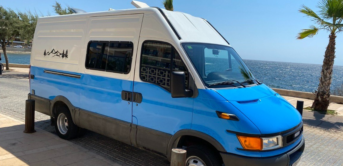 Alquiler 2 plazas CamperVan L3/H2 Iveco en Mallorca